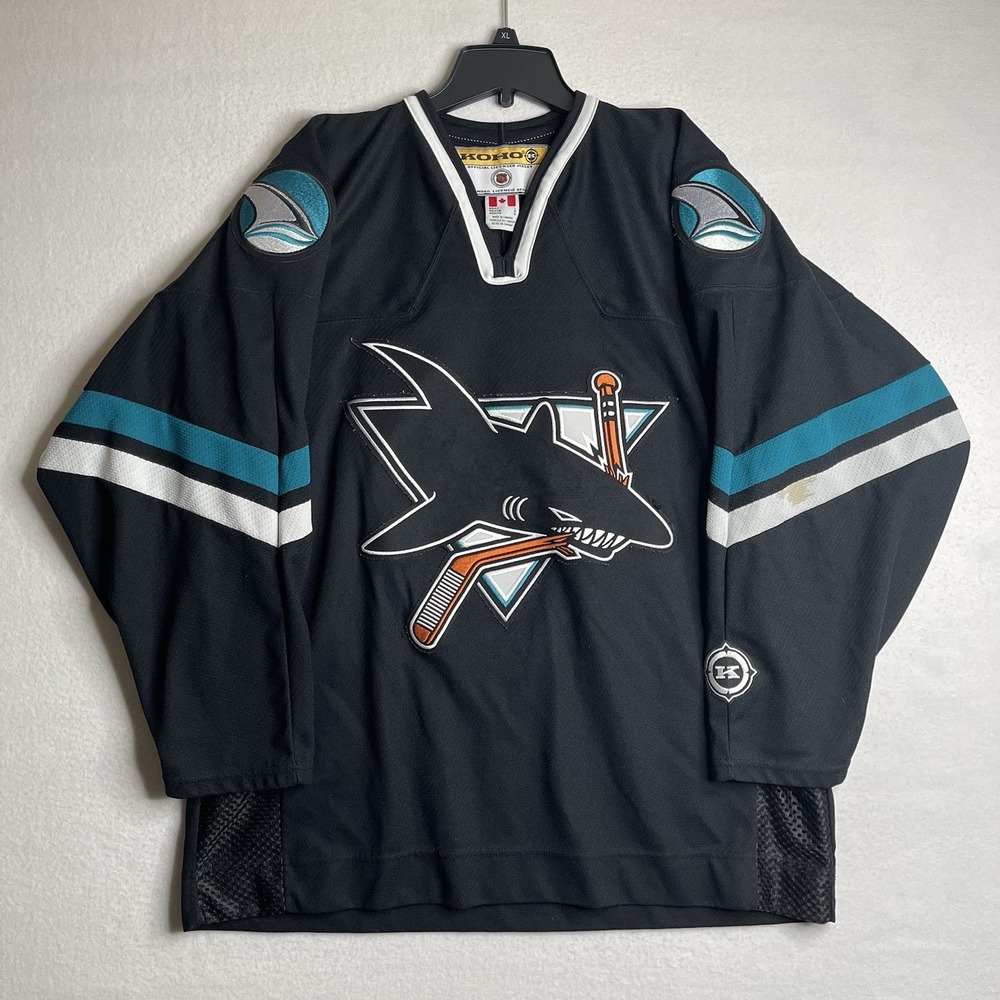 KOHO San Jose Sharks Jerseys Men's Size L Alternative Black Made In Canada 00s
